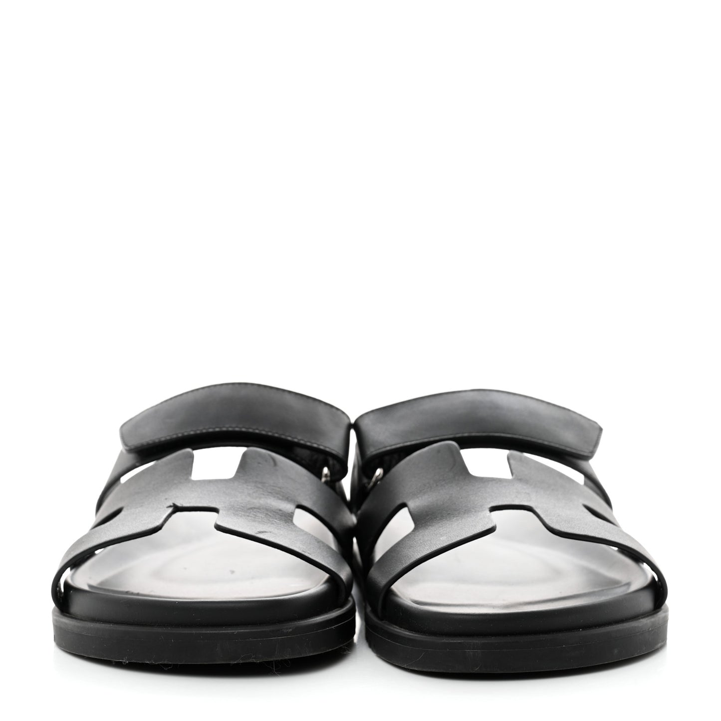 Calfskin Womens Chypre Sandals 38.5 Black