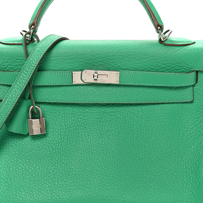 Hermes Taurillon Clemence Kelly Retourne 32 Menthe 8 of 10