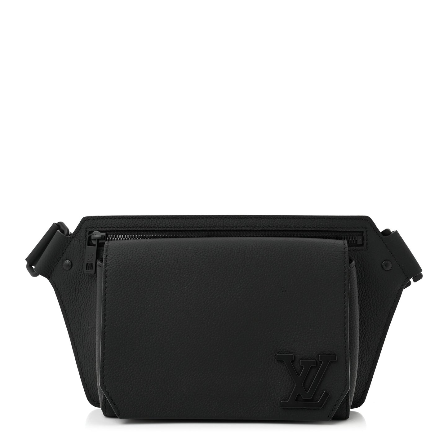 Grained Calfskin Aerogram Takeoff Sling Black