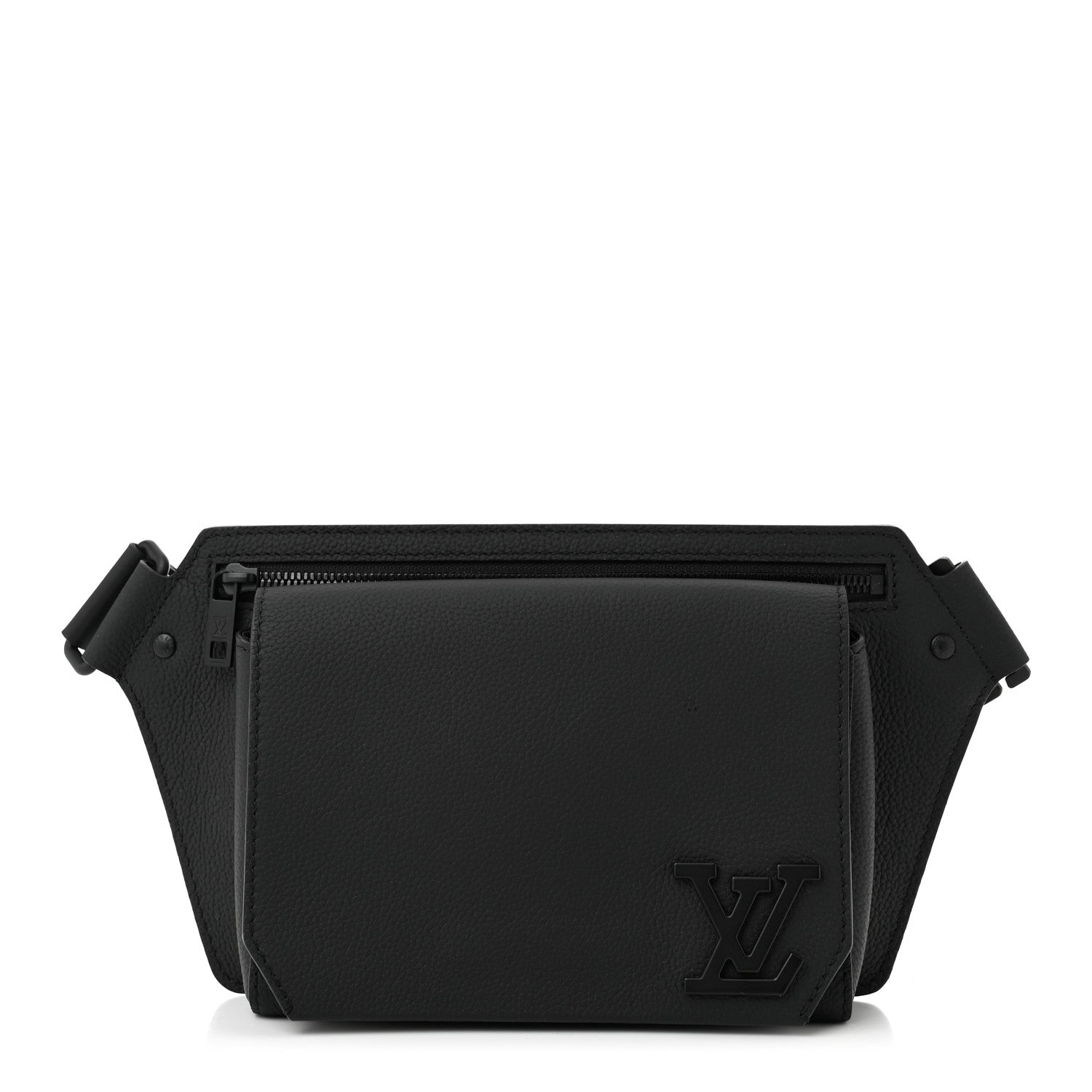 Louis Vuitton Grained Calfskin Aerogram Takeoff Sling Black 1 of 10