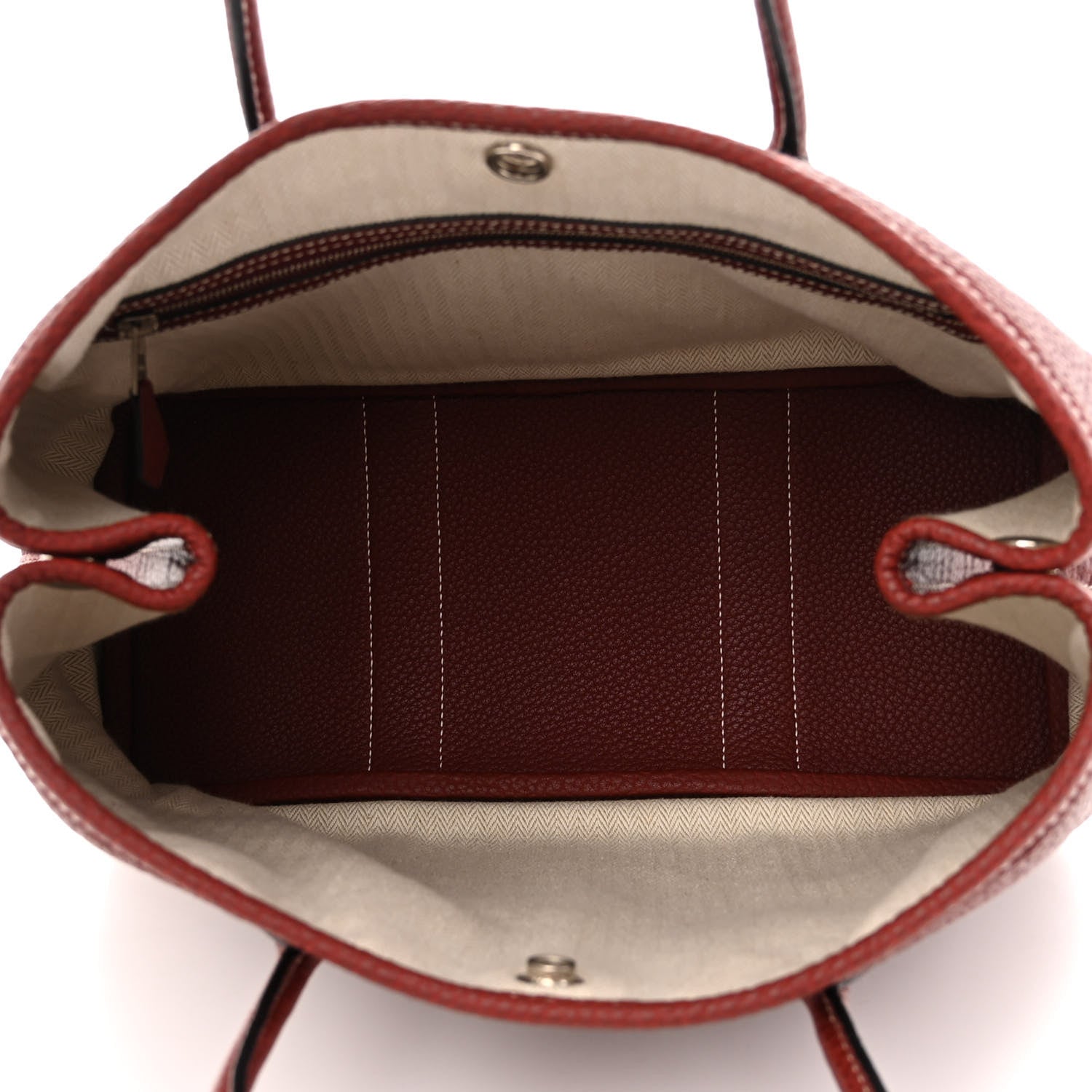 Hermes Negonda Garden Party Tote 30 TPM Rouge H 5 of 14