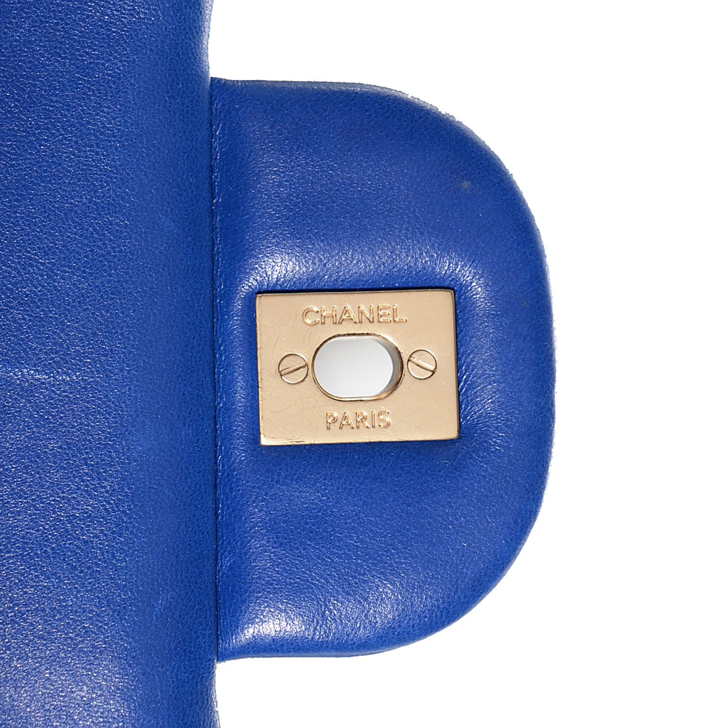 Chanel Lambskin Quilted Jumbo Double Flap Dark Blue 9 of 9