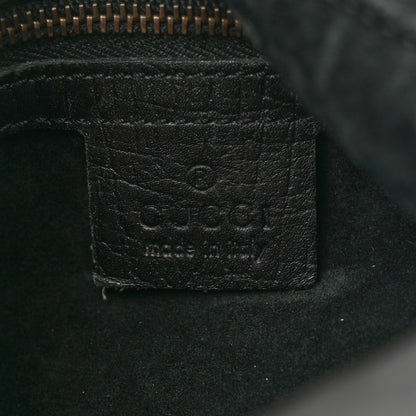 Gucci Calfskin Medium Horsebit Chain Hobo Black 6 of 13