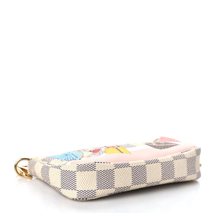 Louis Vuitton Damier Azur 2018 Christmas Animation Mini Pochette Accessories 4 of 9