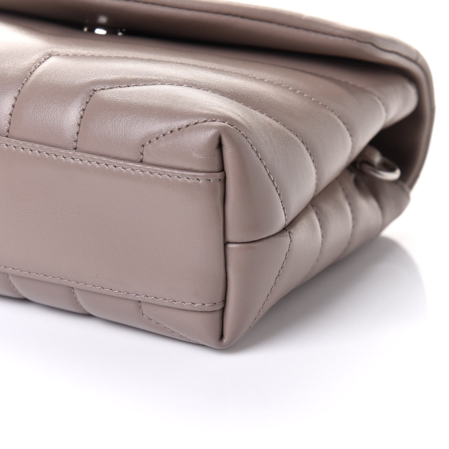 Calfskin Y Quilted Monogram Toy Loulou Crossbody Bag Mink