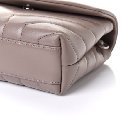 Saint Laurent Calfskin Y Quilted Monogram Toy Loulou Crossbody Bag Mink 6 of 10