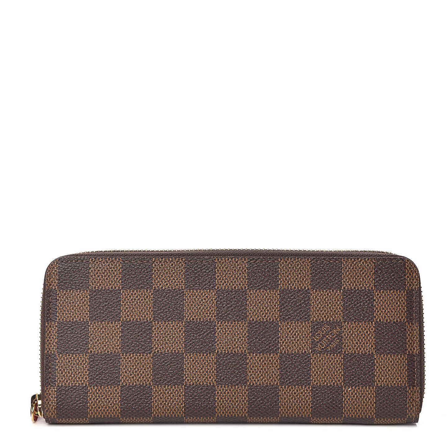 Damier Ebene Clemence Wallet Cherry
