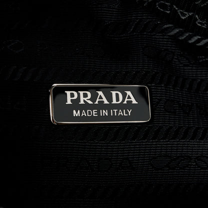 Prada Paillettes Sequin Mini Re-Edition 2000 Bag Black White 6 of 11