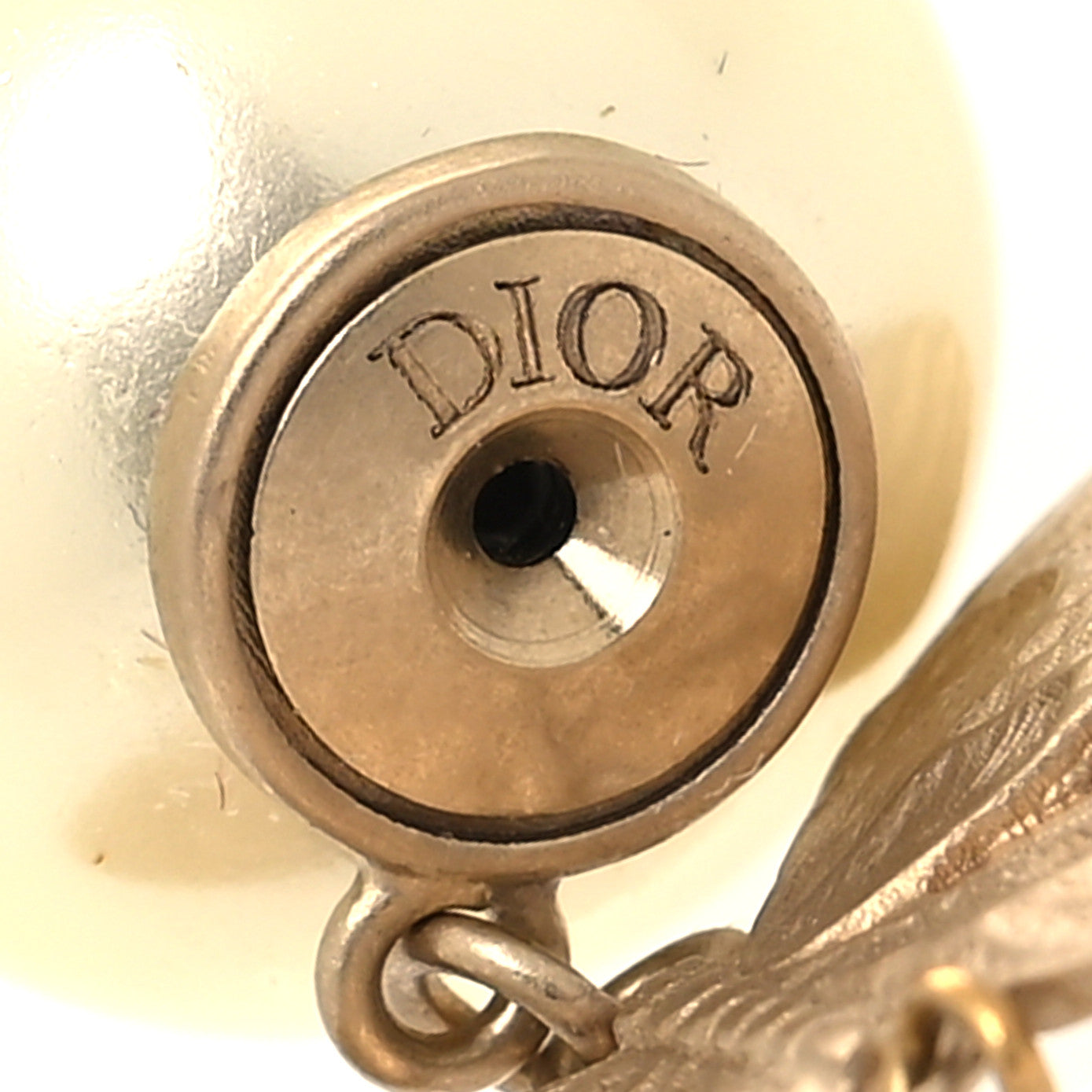 Pearl Butterfly Tribal Earrings Gold