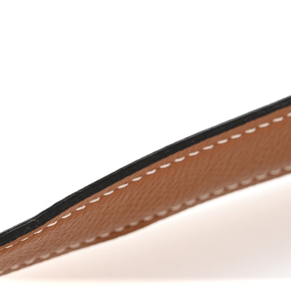 Hermes Box Togo 24mm Mini Martelee H Belt 95 38 Black Gold 7 of 7