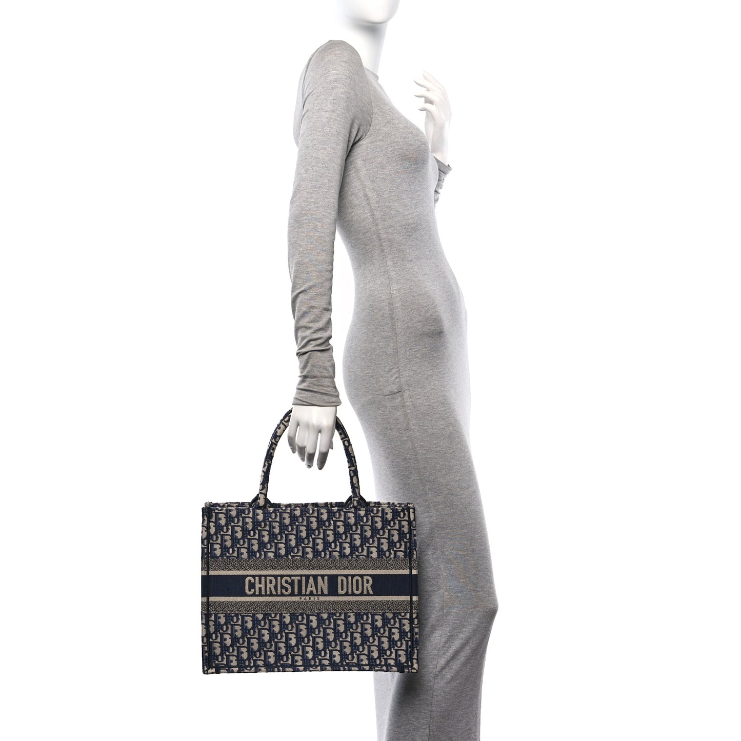 Oblique Medium Book Tote Blue Multicolor