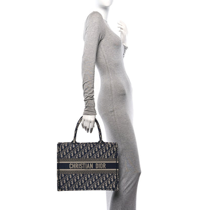 Christian Dior Oblique Medium Book Tote Blue Multicolor 3 of 11