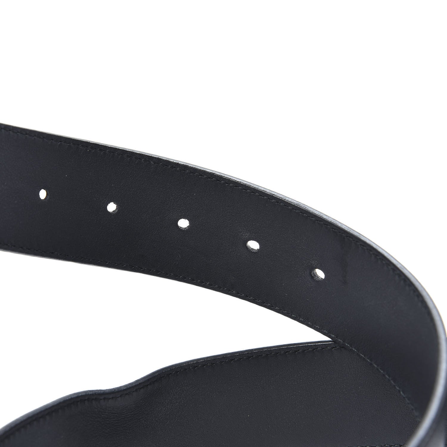 Gucci Moon Calfskin Nickel Double G 40mm Belt 85 34 Black 3 of 6