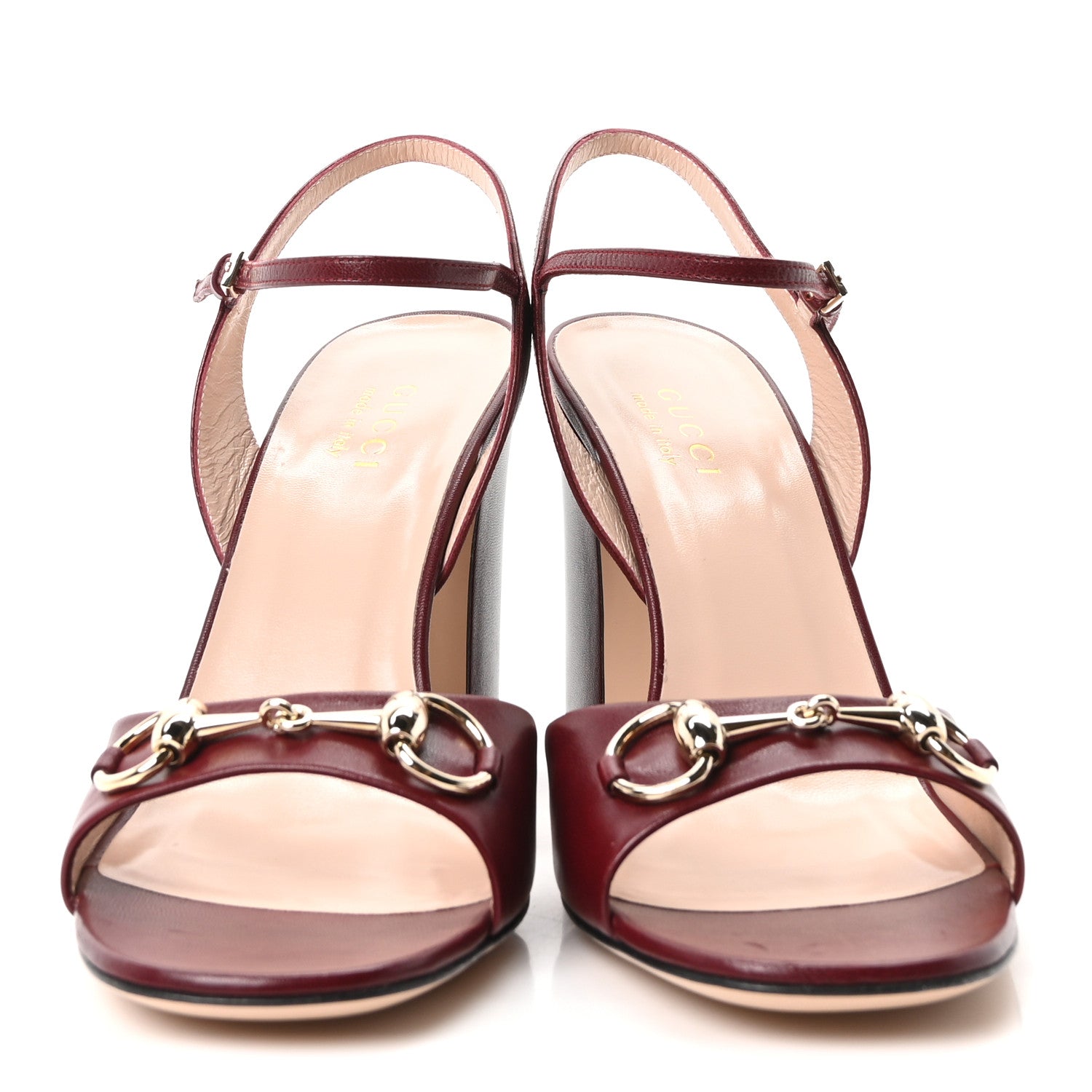 Gucci Malaga Kid Horsebit Cross Strap 95mm Sandals 40 Rossa Ancora 3 of 9