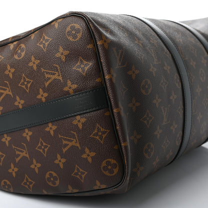 Louis Vuitton Monogram Macassar Keepall Bandouliere 45 8 of 10