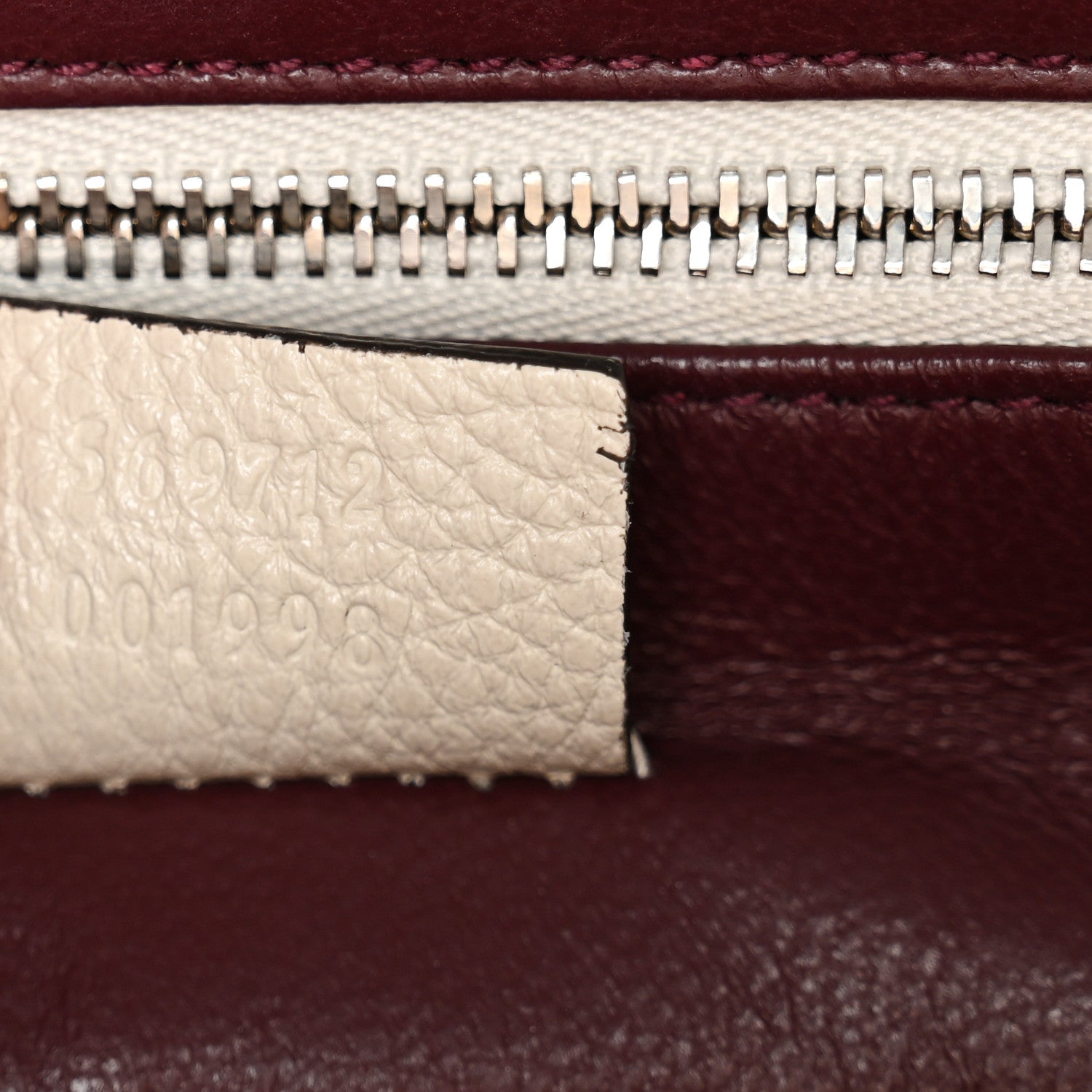 Gucci Grainy Calfskin Small Zumi Top Handle Bag Mystic White 7 of 10