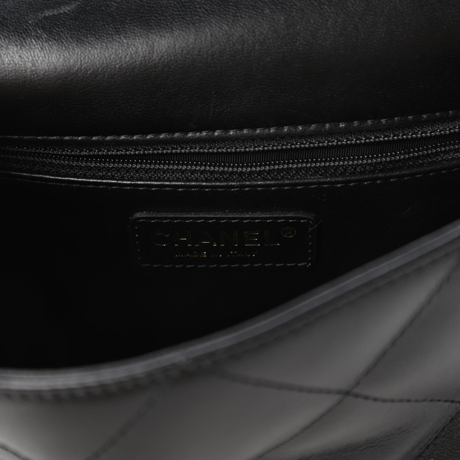 Chanel Lambskin Quilted Small Easy Carry Flap Black 8 of 10