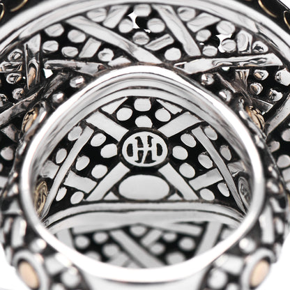 John Hardy Sterling Silver 18K Yellow Gold Jaisalmer Dot Ring 54 7 5 of 6