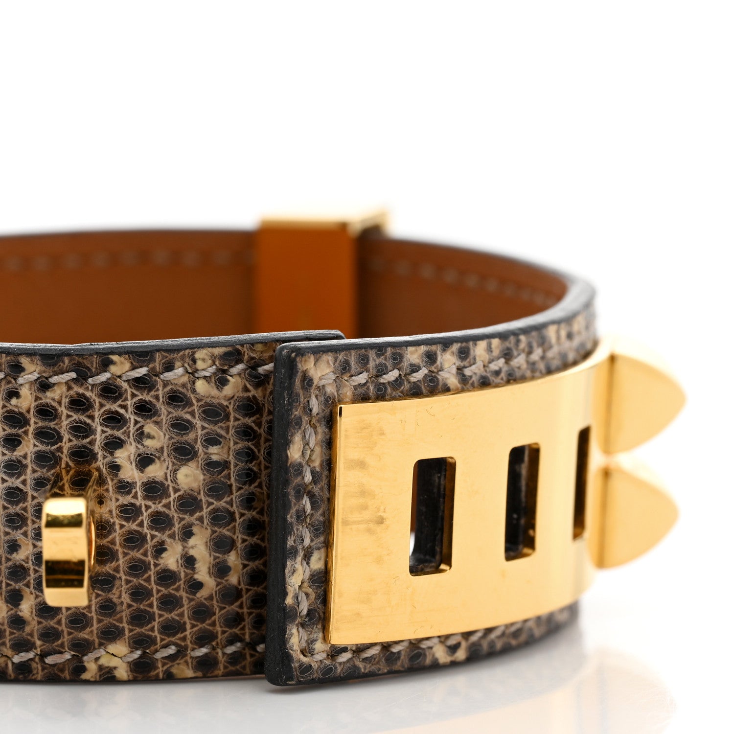 Hermes Lizard Collier De Chien CDC 24 Bracelet T1 Ombre 7 of 9