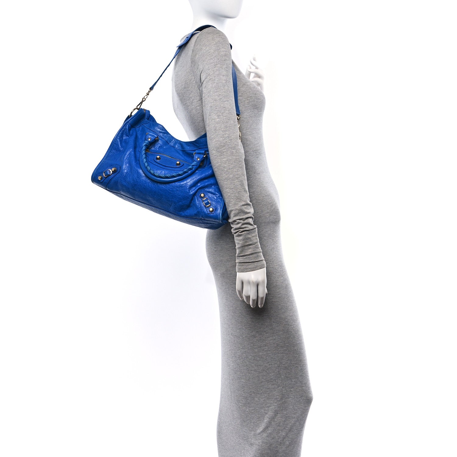 Balenciaga Agneau Giant 12 Gold Hardware City Bleu Lazuli 2 of 12