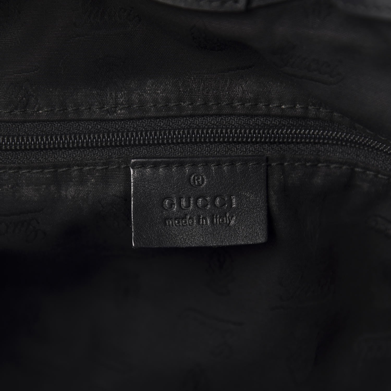 Gucci Guccissima Medium Sukey Tote Black 13 of 14