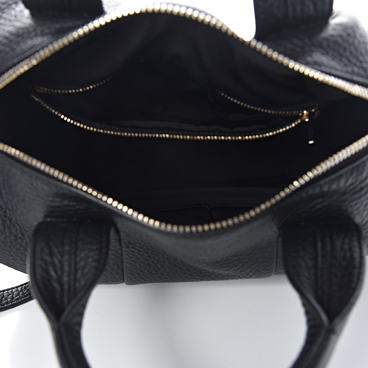 Alexander Wang Pebbled Lambskin Rocco Black Pale Gold Hardware 5 of 10