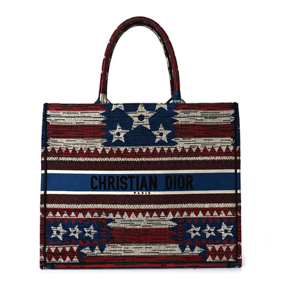 Christian Dior Canvas Embroidered Exclusive US Book Tote Multicolor 1 of 10