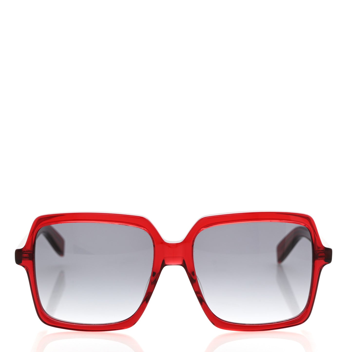 Acetate Square Sunglasses Red