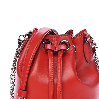 Christian Louboutin Calfskin Marie Jane Bucket Red 9 of 9