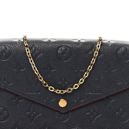Louis Vuitton Empreinte Pochette Felicie Chain Wallet Marine Rouge 8 of 10