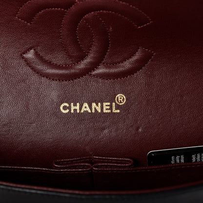 Chanel Lambskin Quilted Medium Double Flap Black 8 of 9