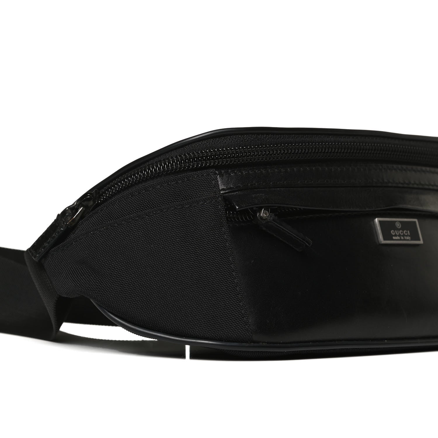 Gucci Canvas Calfskin Belt Bag Black 9 of 11