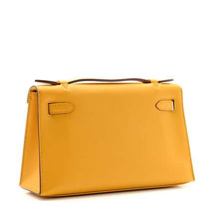 Hermes Swift Kelly Pochette Clutch Jaune Ambre 3 of 11