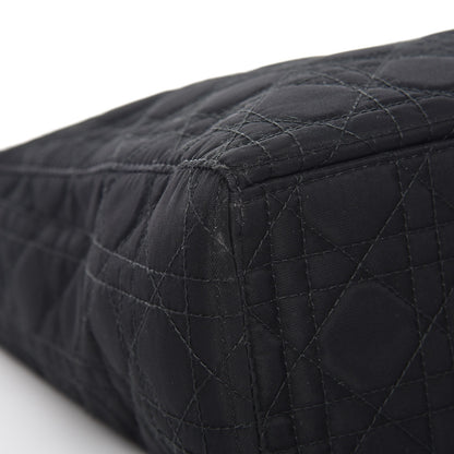 Christian Dior Nylon Cannage Large Lady Dior Black 9 of 12