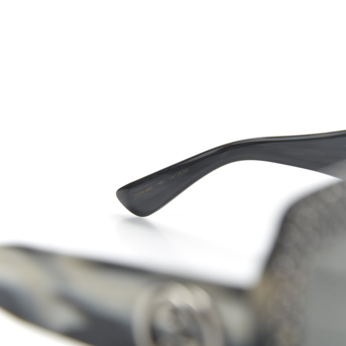 Crystal Square Frame Sunglasses GG0048S Grey