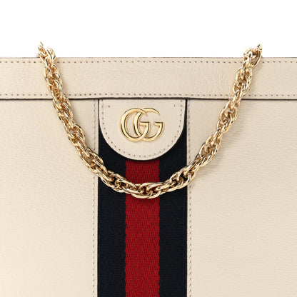 Gucci Textured Calfskin Web Small Ophidia Chain Shoulder Bag Mystic White 8 of 10