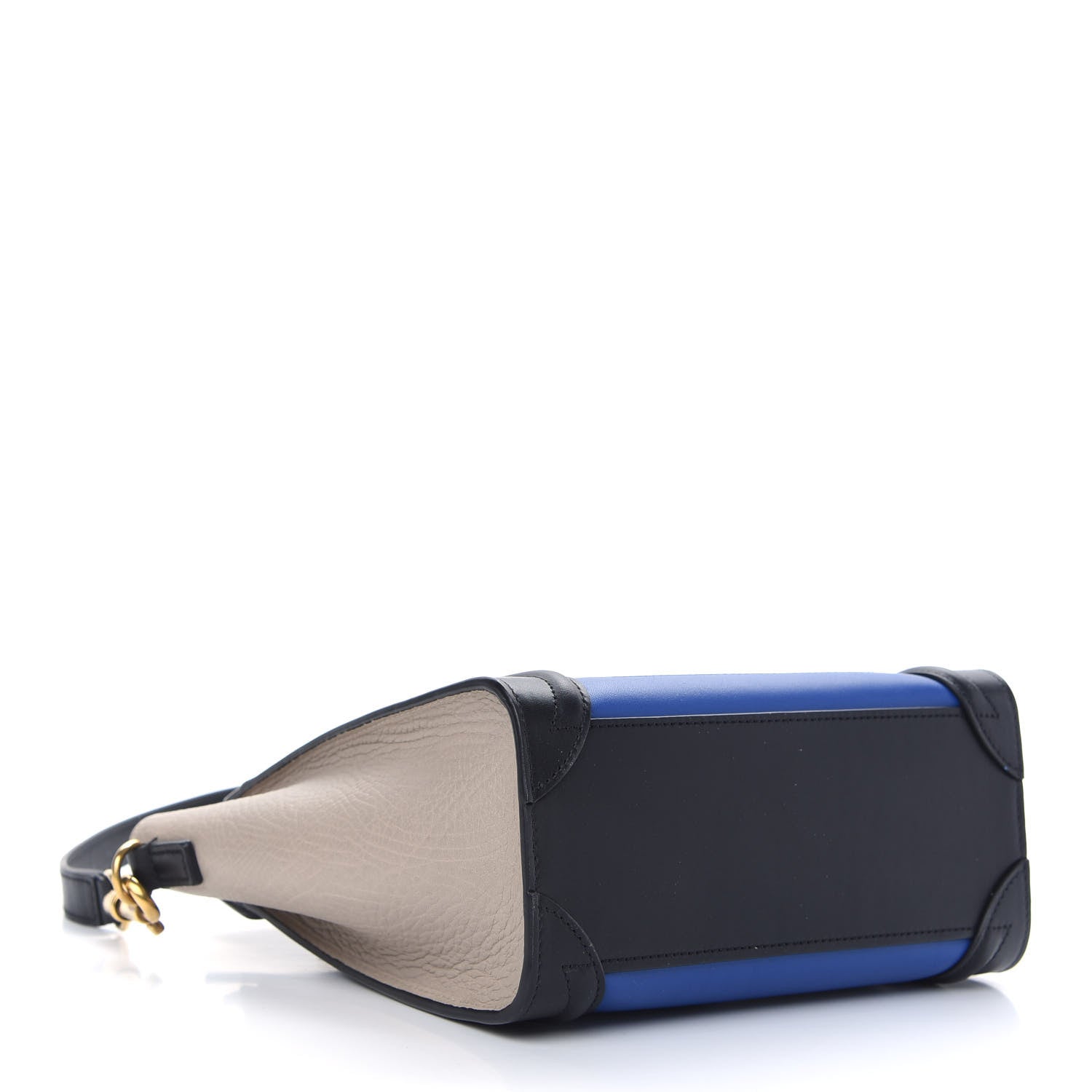 Celine Smooth Calfskin Bullhide Nano Tri-Color Luggage Indigo 4 of 8