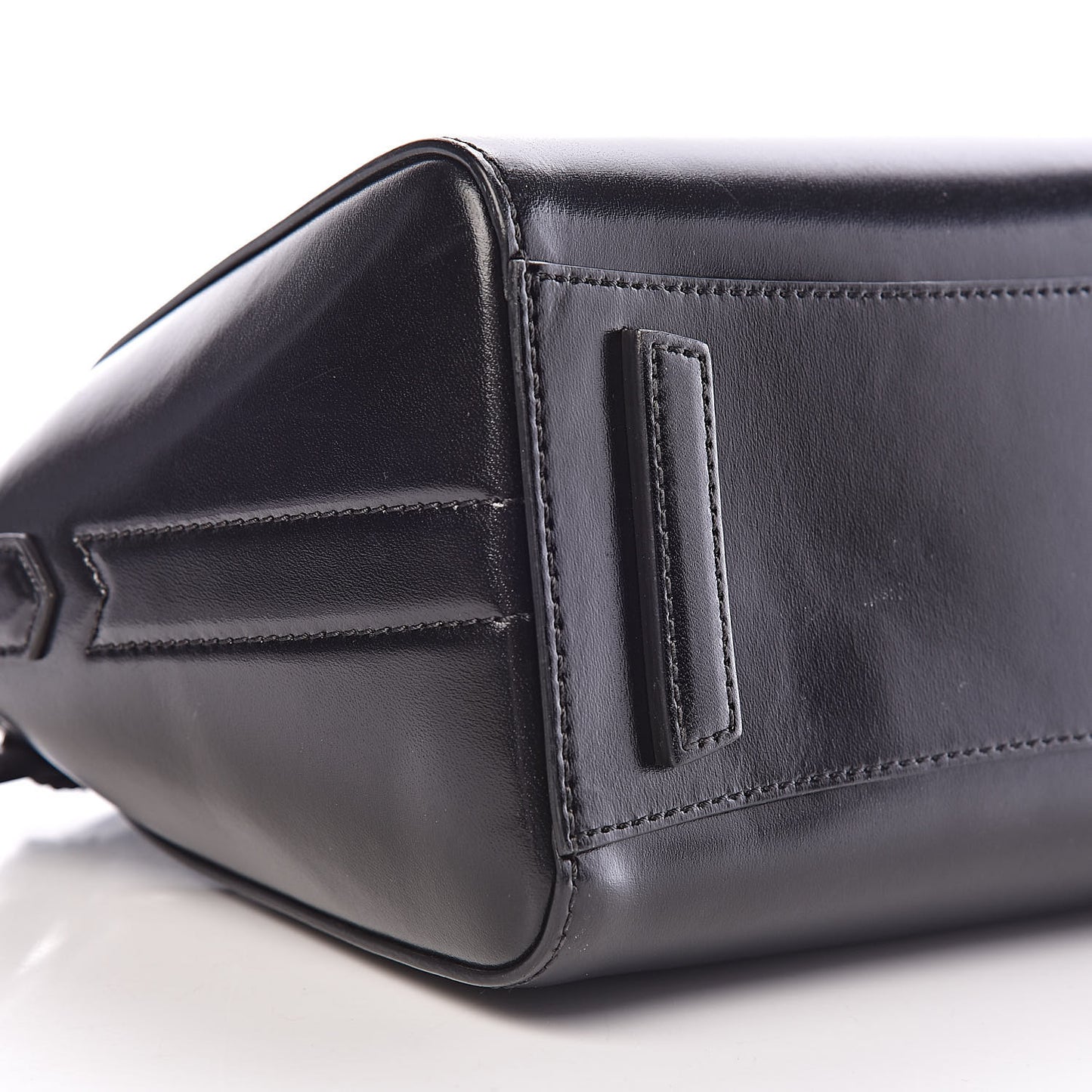 Shiny Lord Calfskin Mini Antigona Black