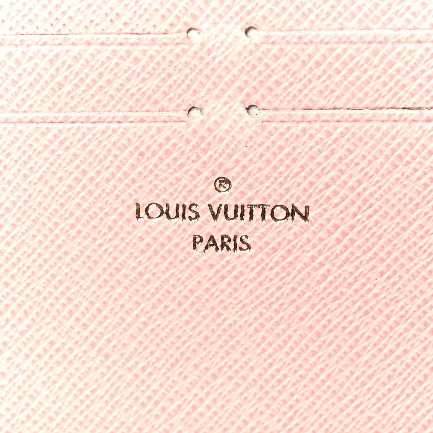Damier Ebene Clemence Wallet Rose Ballerine