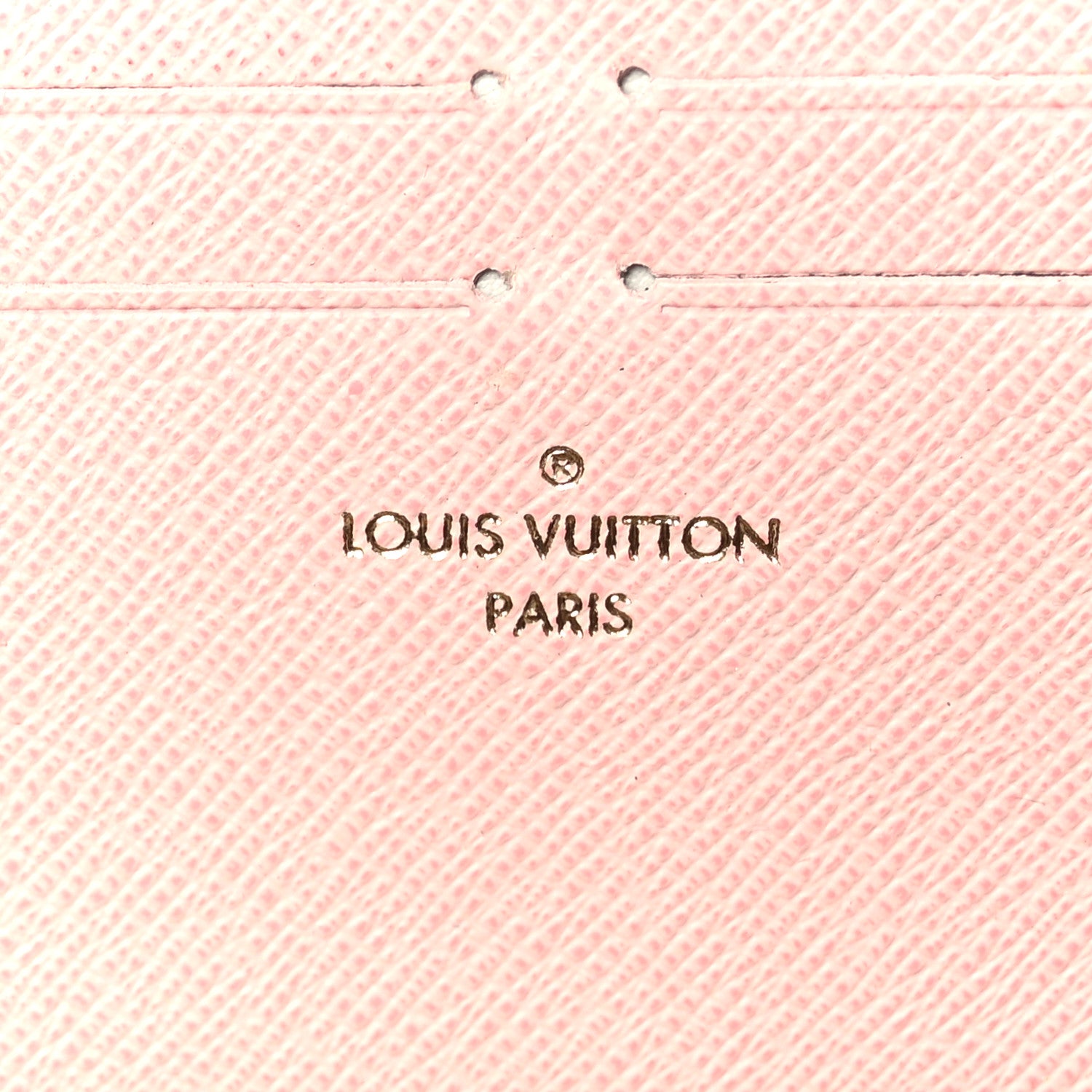 Louis Vuitton Damier Ebene Clemence Wallet Rose Ballerine 6 of 7