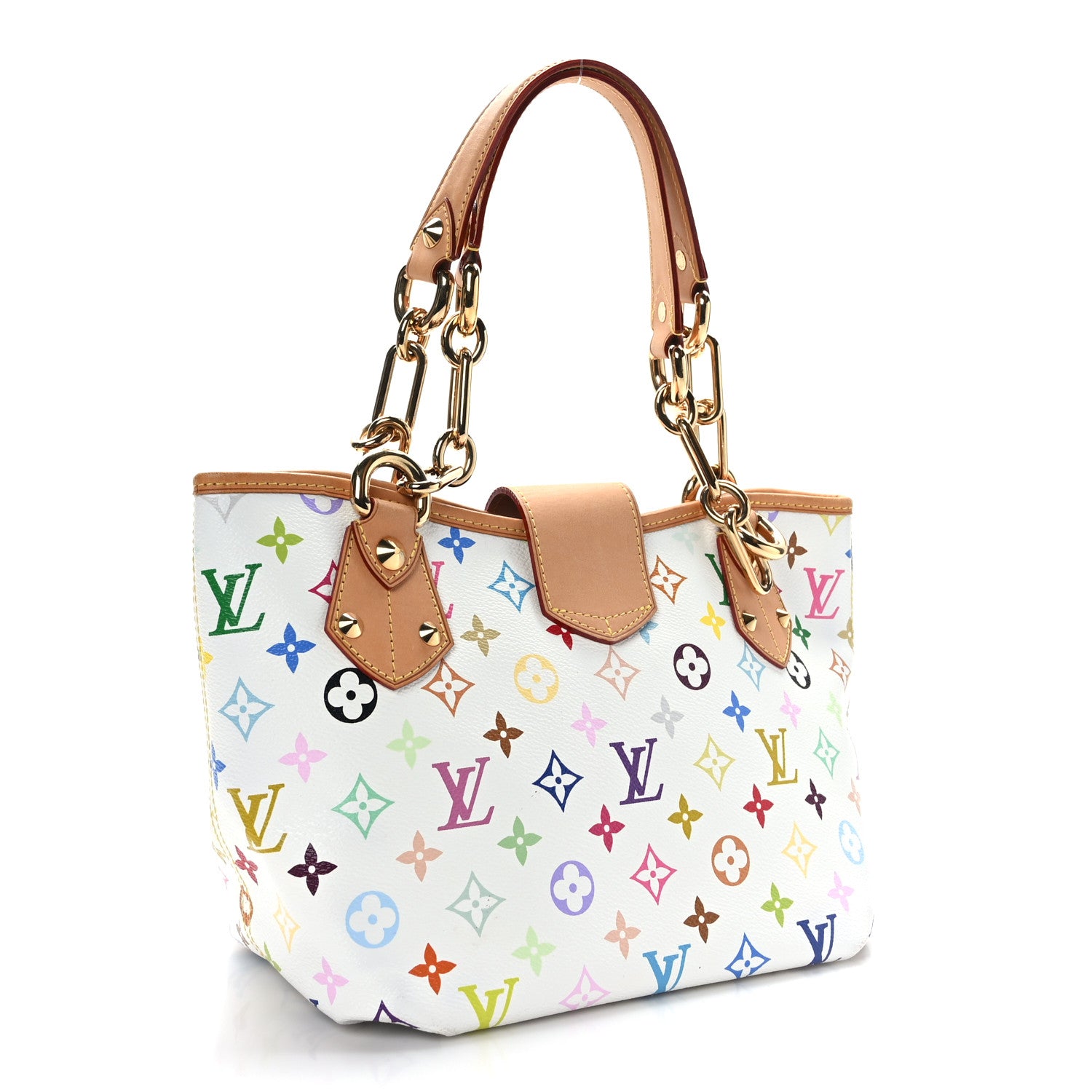 Louis Vuitton Monogram Multicolor Annie MM White 3 of 10