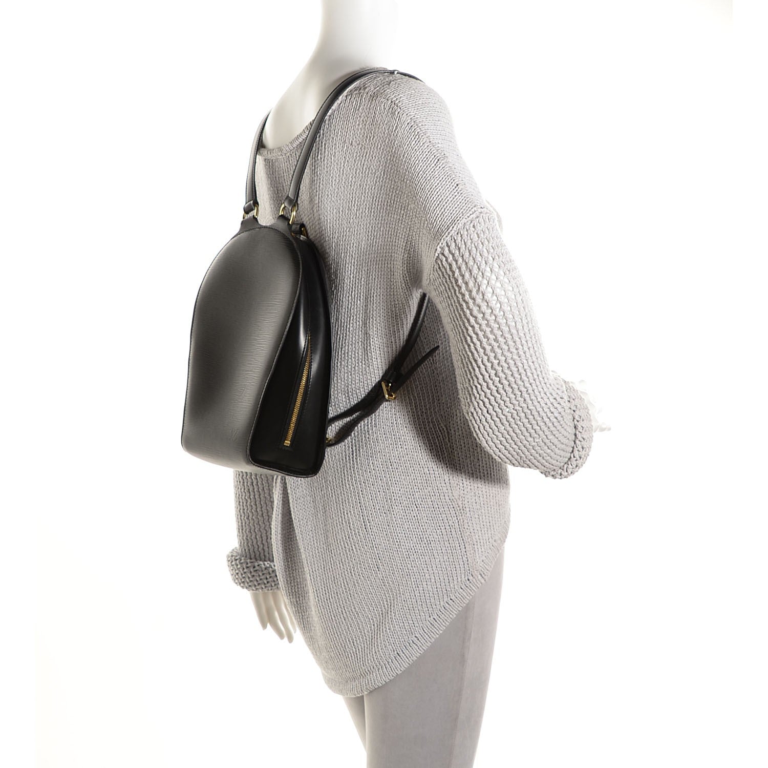 Louis Vuitton Epi Mabillon Backpack Black 2 of 9
