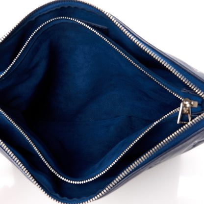 Louis Vuitton Lambskin Embossed Monogram Coussin PM Navy 6 of 11