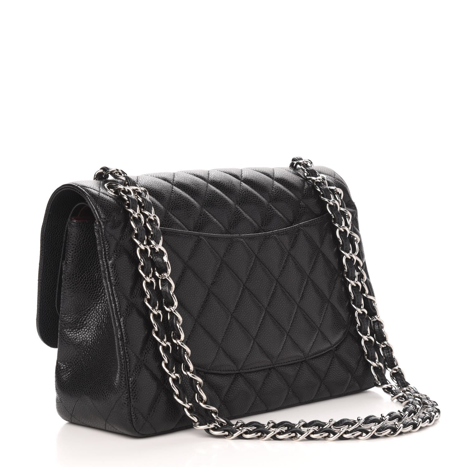 Chanel Caviar Quilted Jumbo Double Flap Black 3 of 11