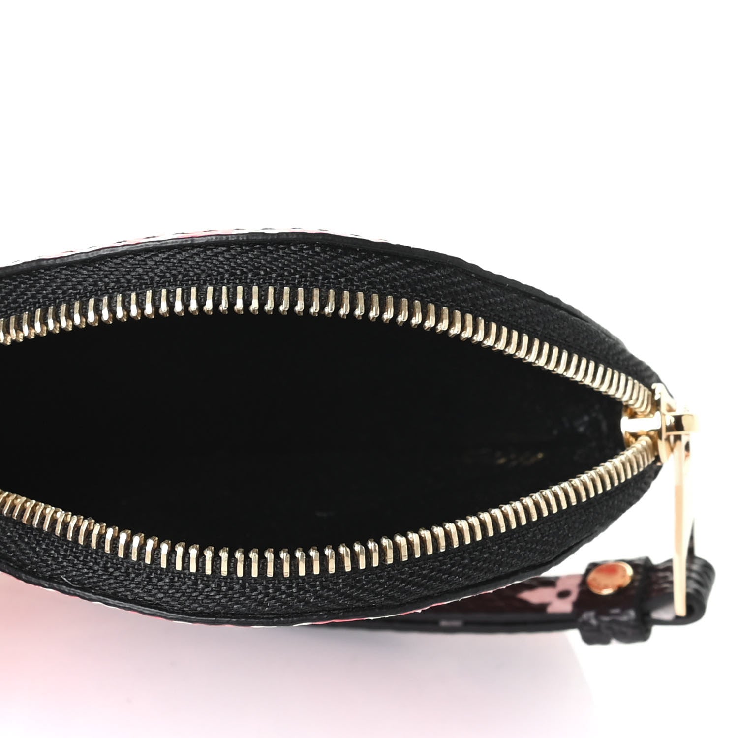 Louis Vuitton Monogram Giant Crafty Round Coin Purse Creme Rouge 4 of 5