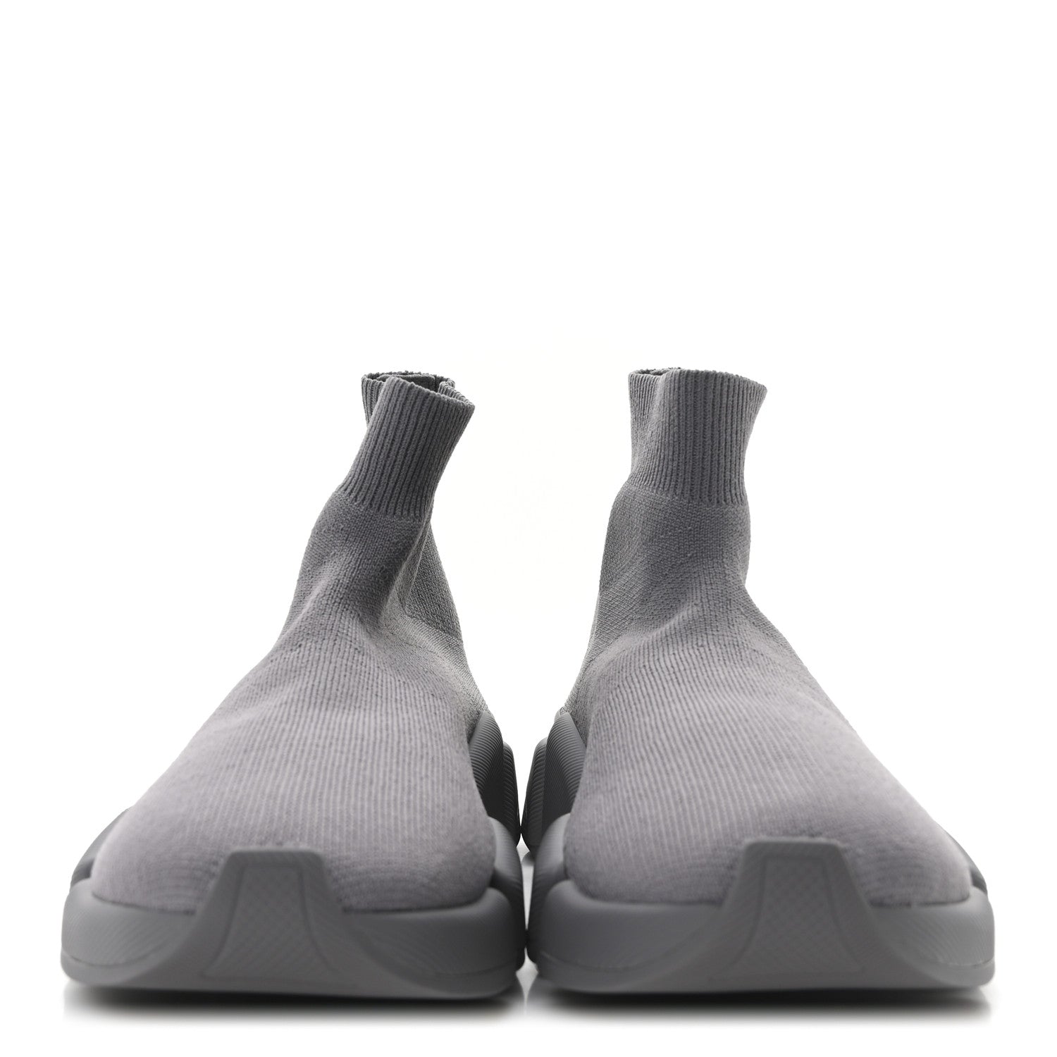 Balenciaga Technical 3D Recycled Knit Womens Speed 2.0 Sneakers 35 Monocolor Grey 3 of 10