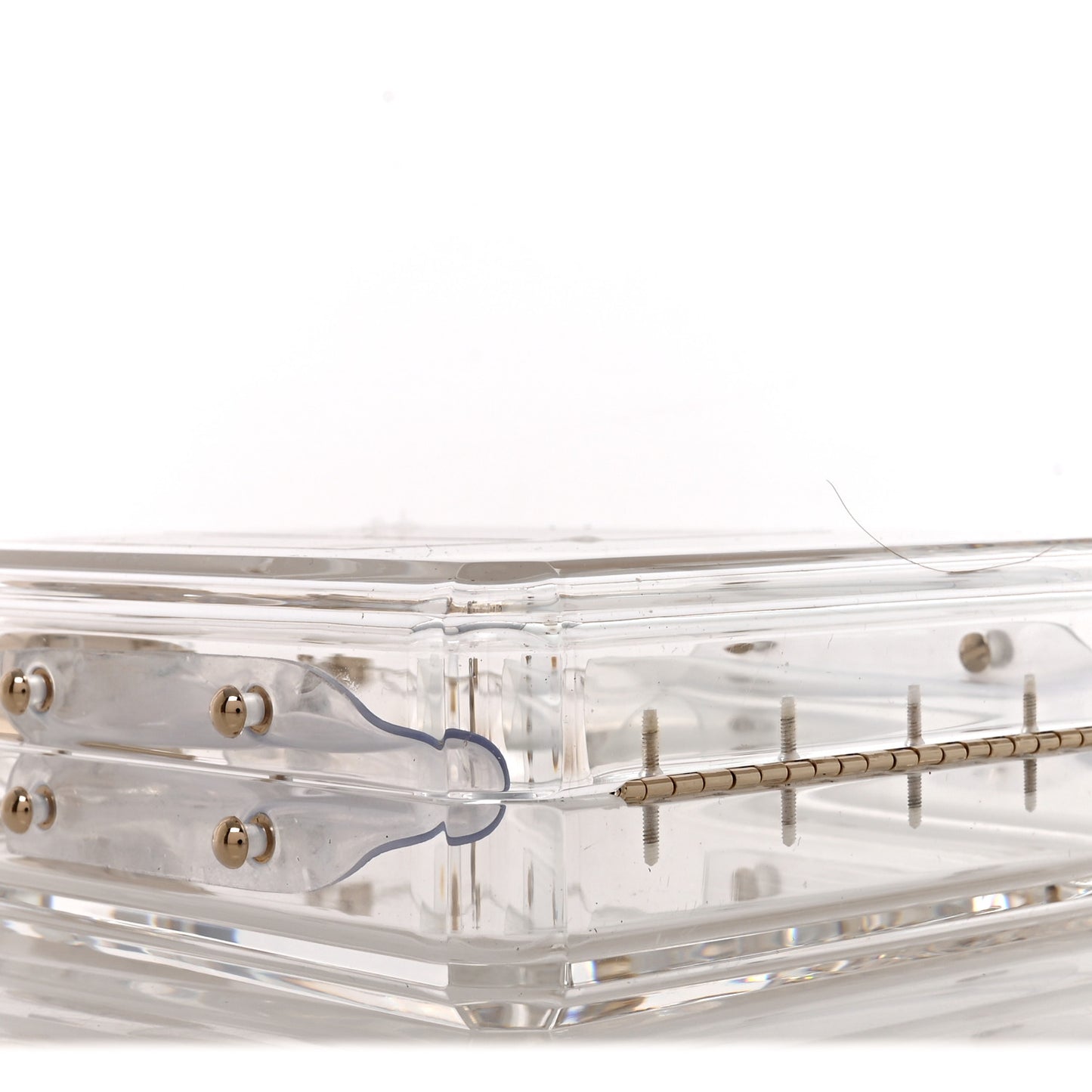 Transluscent Plexiglass Perfume Bottle Clutch
