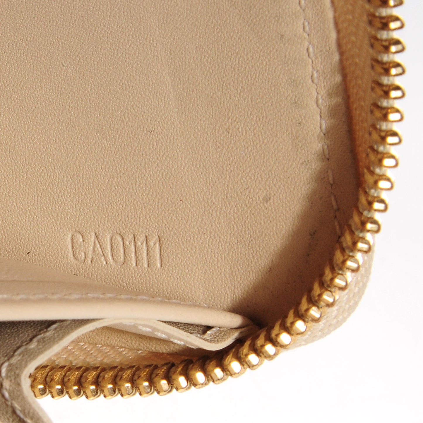 Vernis Leopard Zippy Wallet Blanc Corail