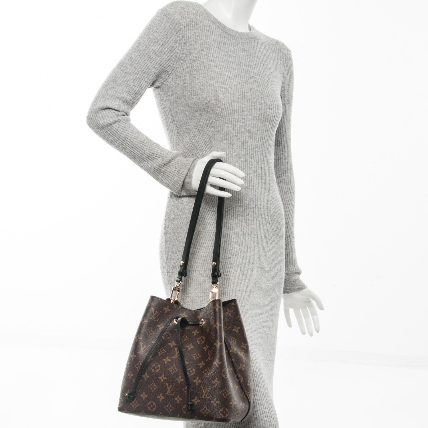 Louis Vuitton Monogram Neonoe MM Black 2 of 7