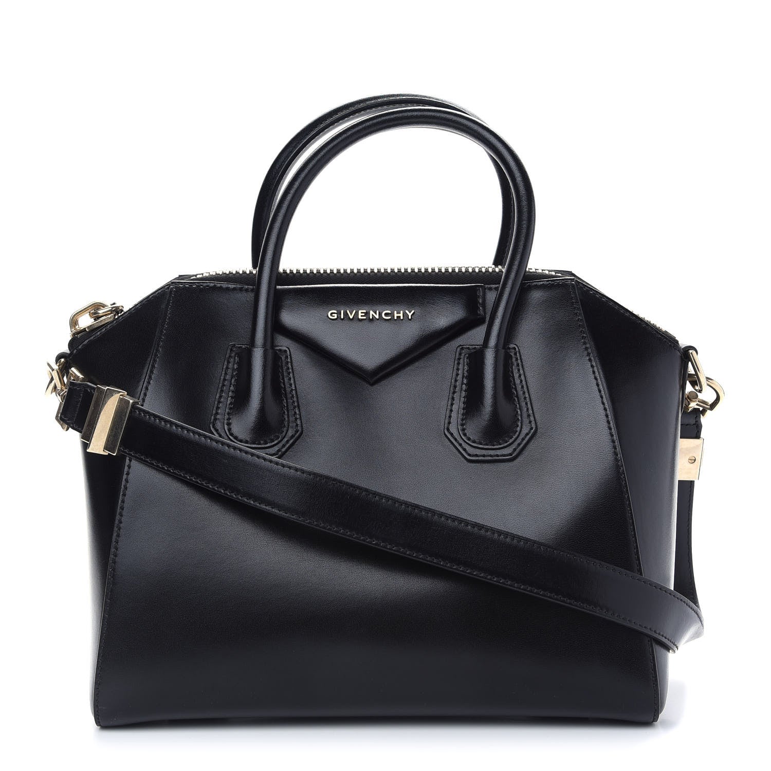 Givenchy Shiny Lord Calfskin Small Antigona Black 1 of 9
